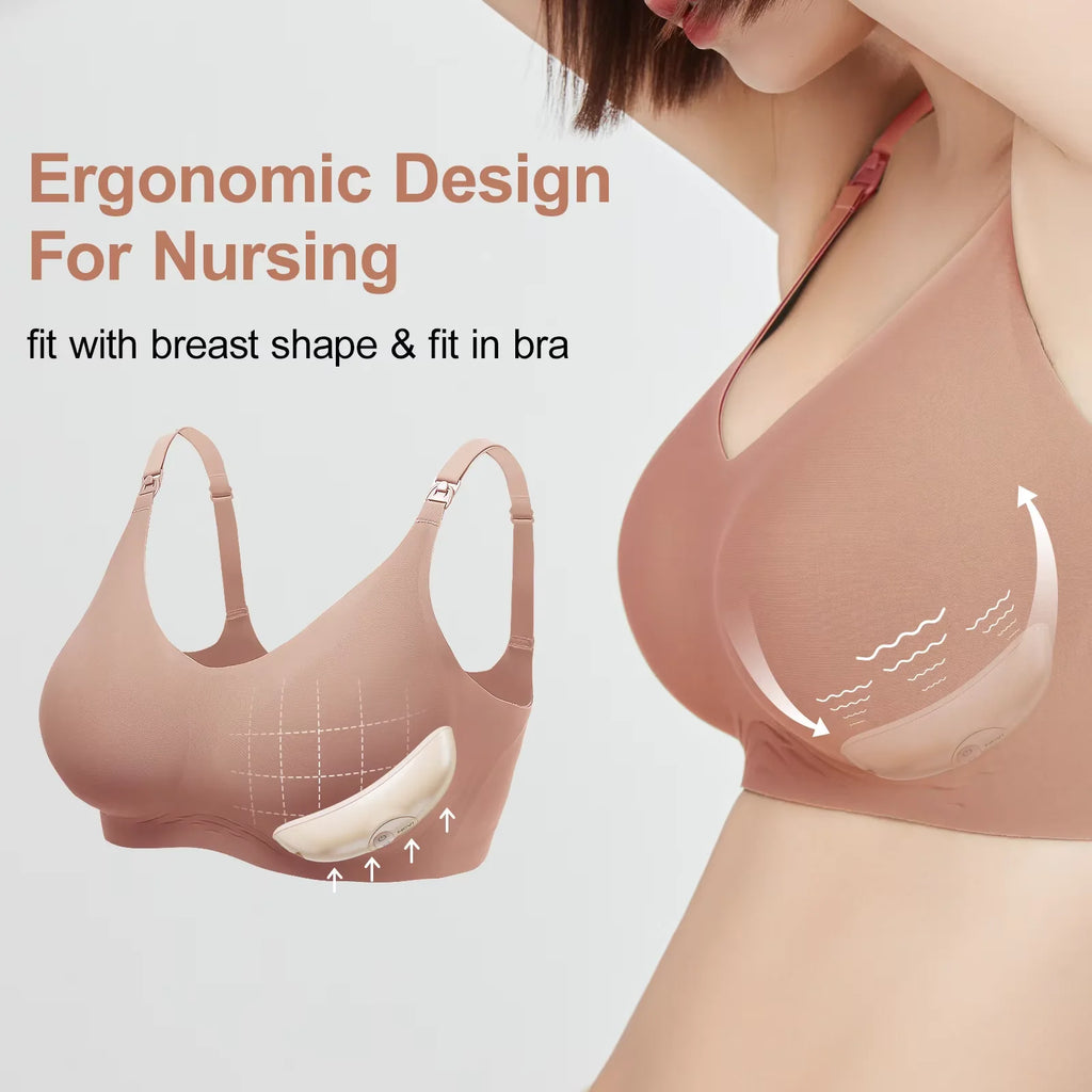 NCVI 2-Pack Warming Lactation Massagers with Heat And Vibration Modes Breastfeeding Support for Nursing Pumping Moms Relieves Engorgement And Clogged Ducts