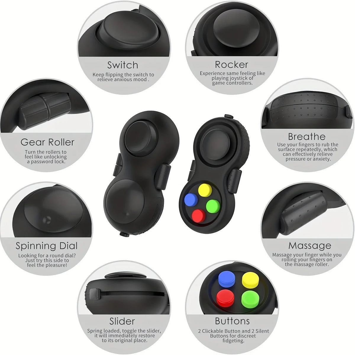 "Set 3 piezas juguete antiestrés portatil NeuroTouch"