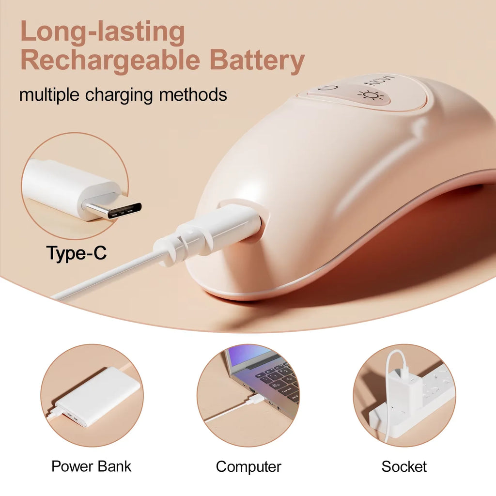 NCVI 2-Pack Warming Lactation Massagers with Heat And Vibration Modes Breastfeeding Support for Nursing Pumping Moms Relieves Engorgement And Clogged Ducts